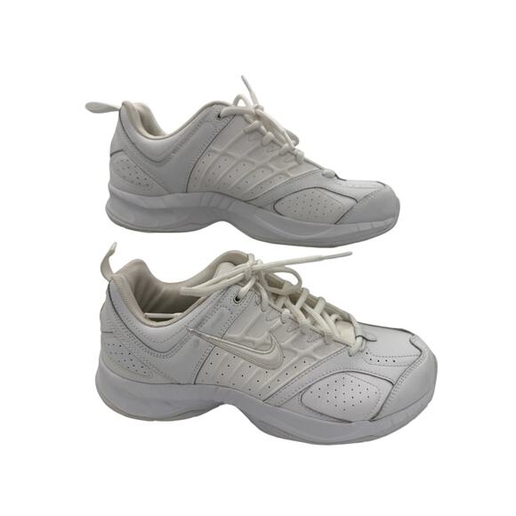 Nike T-Lite V 315345-111 Womens Size 8 EUC White tennis shoes - Picture 1 of 8